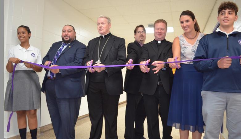 Bishop Blesses New Catholic Central School