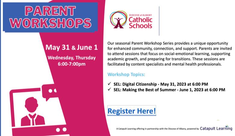 Parent Workshops Via Zoom